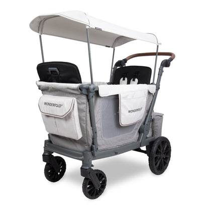 WonderFold L2 Double (2 Seater) Stroller Wagon - Gray