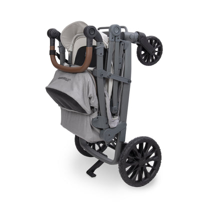 WonderFold L2 Double (2 Seater) Stroller Wagon - Gray