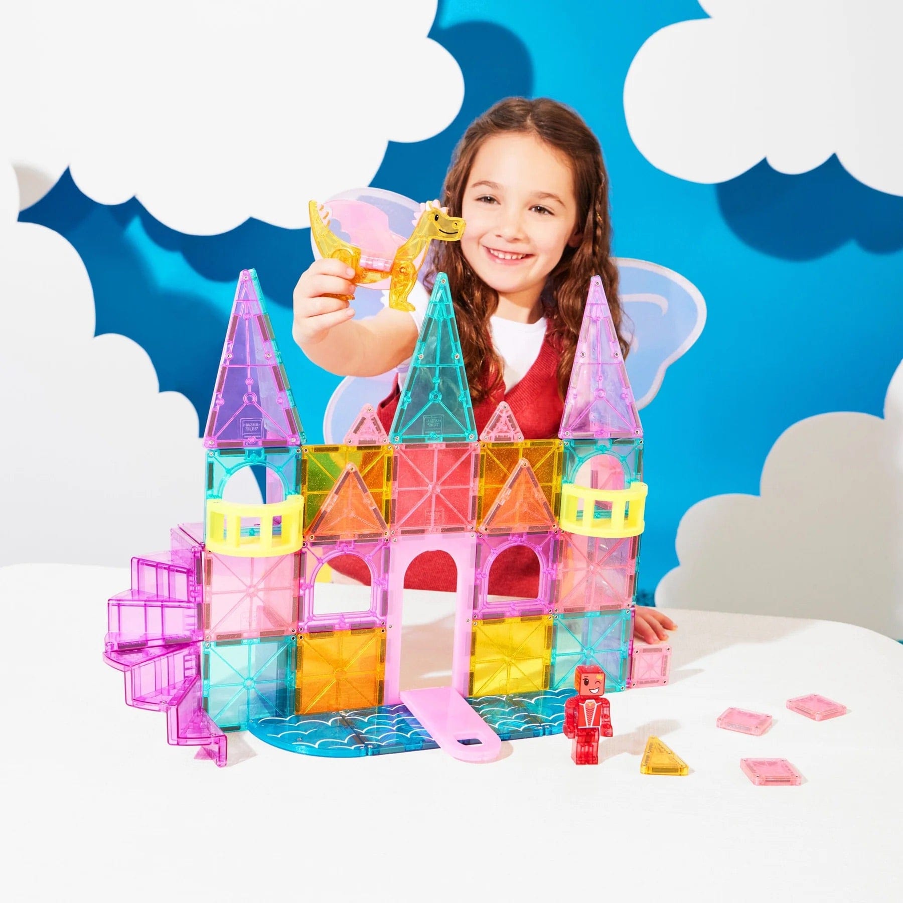 Magna-Tiles Castle Deluxe, 48 Piece Set - 242048CA