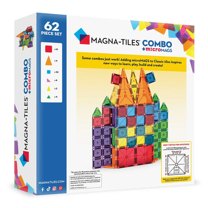 Magna-Tiles microMAGS Combo, 62 Piece Set - 244062CO