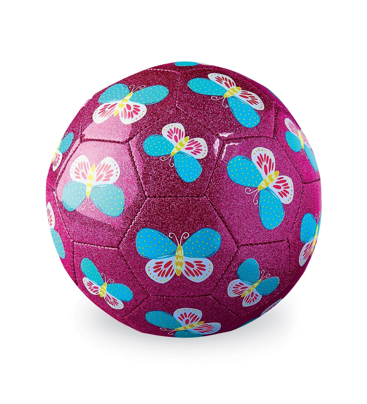 Crocodile Creek Size 3 Glitter Soccer Ball - Butterfly