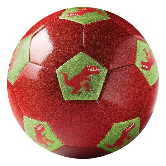 Crocodile Creek Size 3 Glitter Soccer Ball - Dinosaur