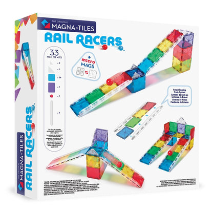 Magna-Tiles Rail Racers, 33 Piece Set - 251033RR