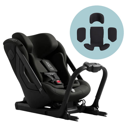 Axkid ONE 3 Extended Rear-Facing Car Seat + Infant Insert Bundle - Forest Moss Green - 25110445-1107489