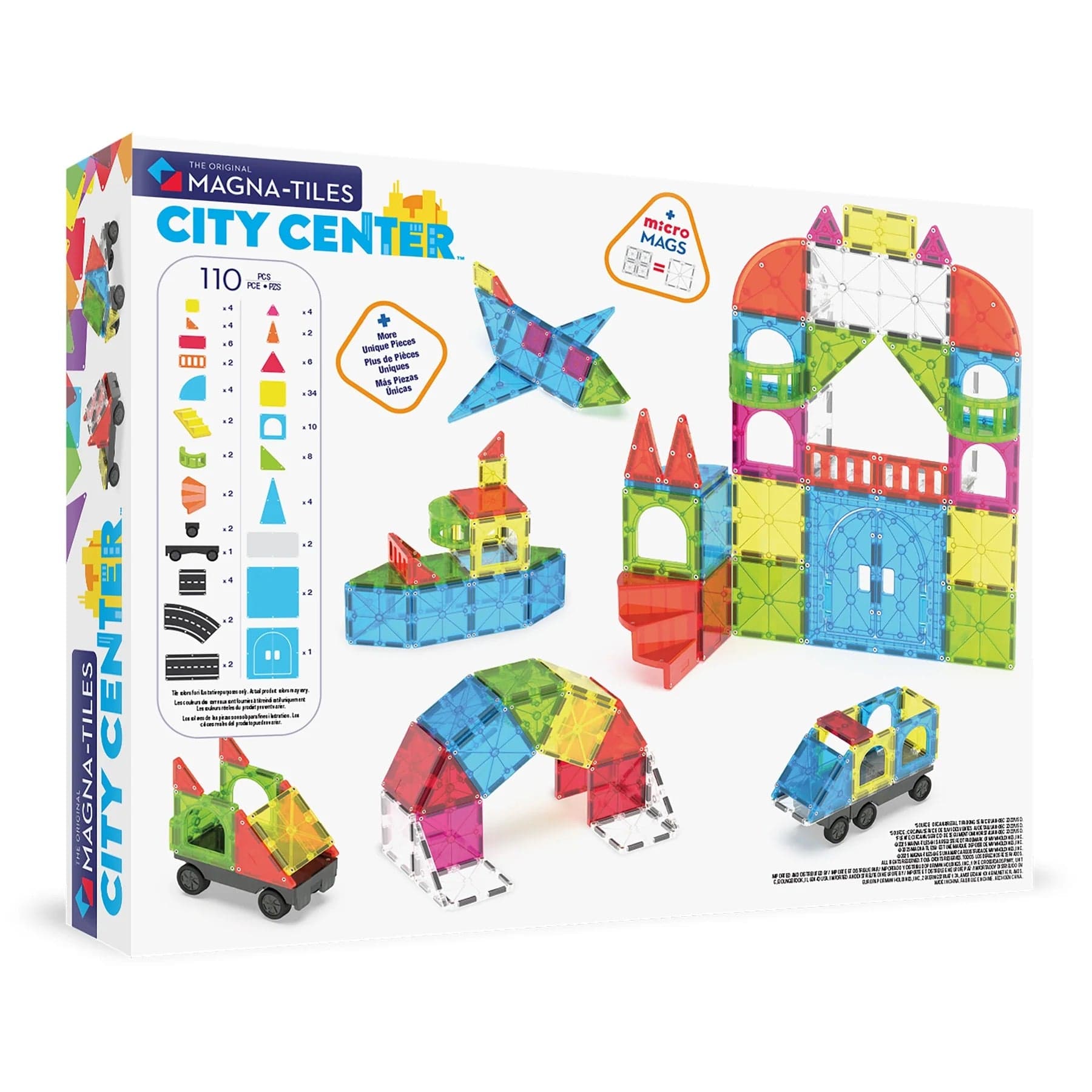 Magna-Tiles City Center, 110 Piece Set - 251110CC