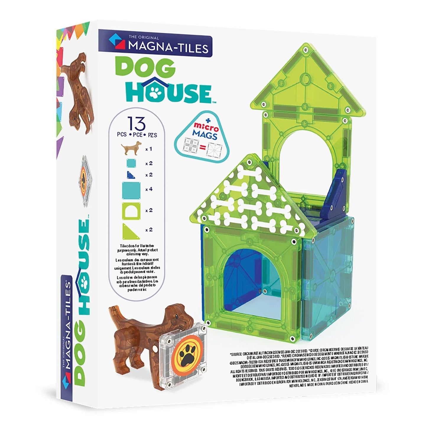 Magna-Tiles Dog House, 13 Piece Set - 252013DH