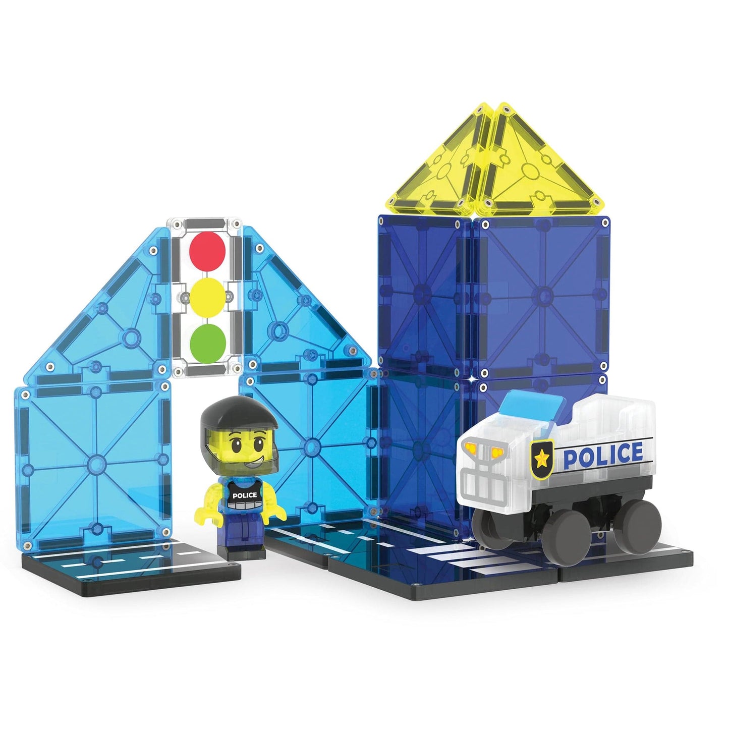 Magna-Tiles Police Patrol, 20 Piece Set - 252020PO