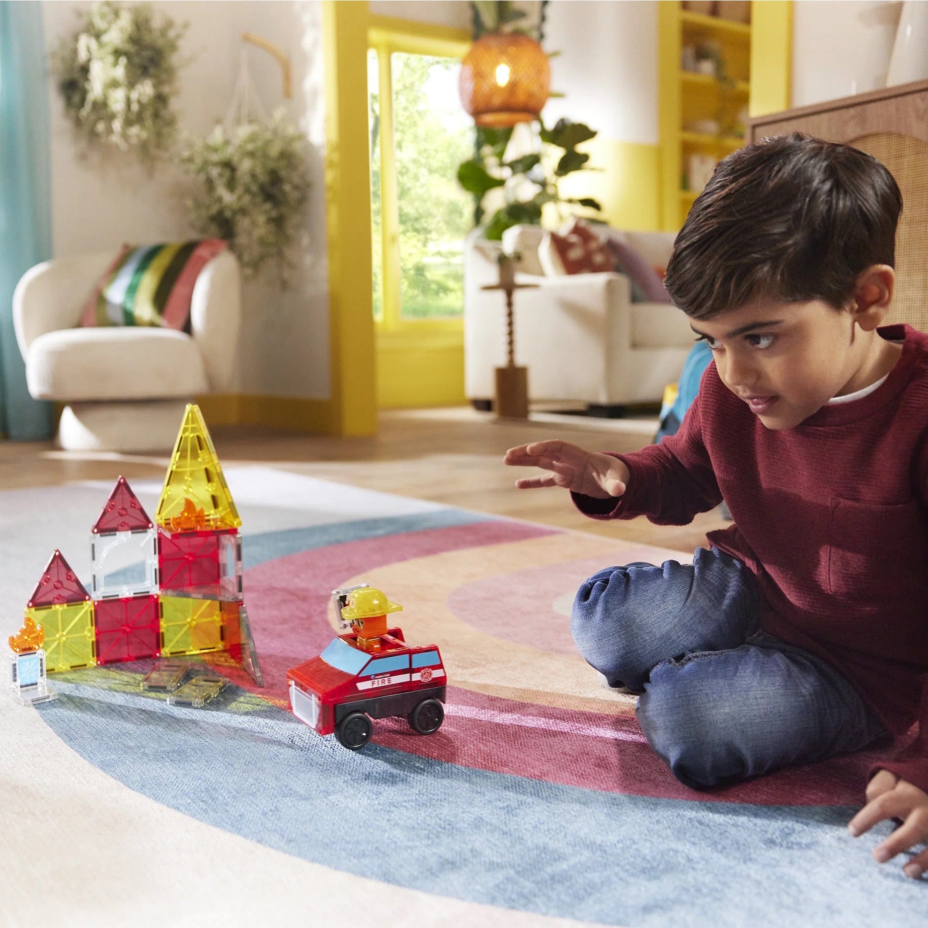 Magna-Tiles Fire Rescue, 27 Piece Set - 252027FR