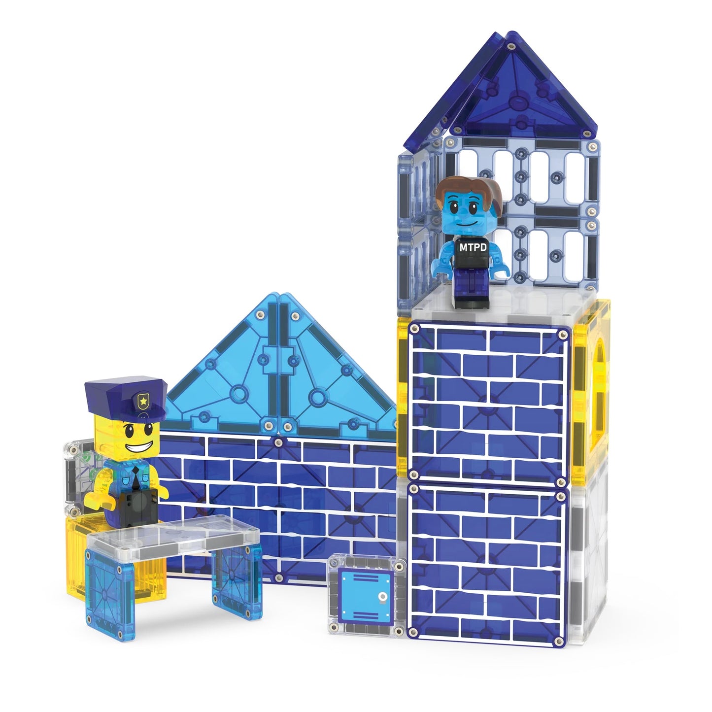 Magna-Tiles Police Station, 35 Piece Set
