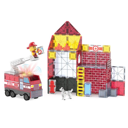 Magna-Tiles Fire Station 50 Piece Set - 252050FS
