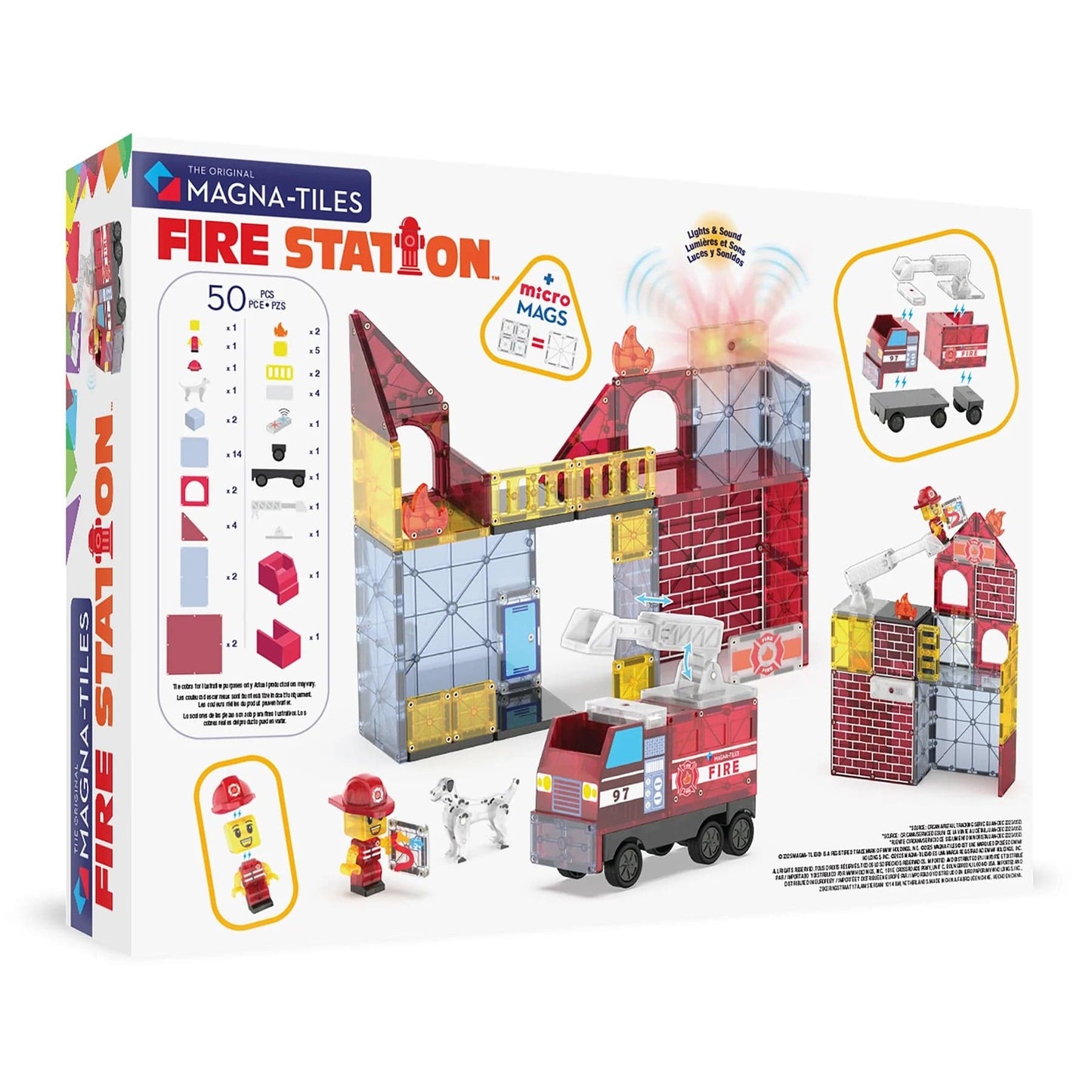 Magna-Tiles Fire Station 50 Piece Set - 252050FS