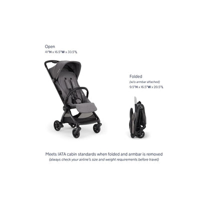 Nuna VIAA cabn Lightweight & Compact Stroller - Pewter