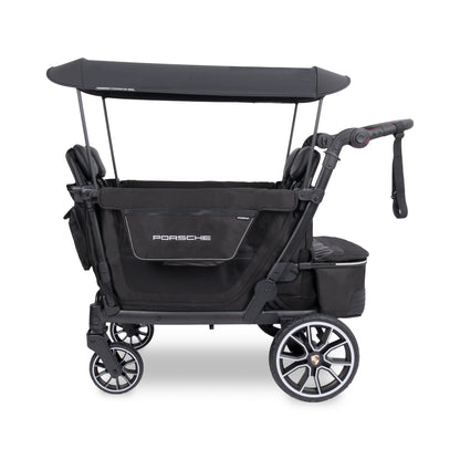 WonderFold L4 Quad (4 Seater) Stroller Wagon with Non-Electric Wheels - Porsche