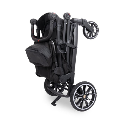 WonderFold L4 Quad (4 Seater) Stroller Wagon with Non-Electric Wheels - Porsche