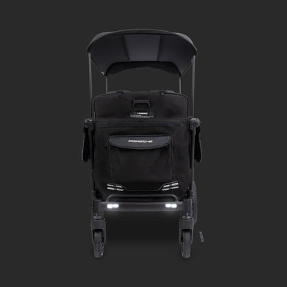 WonderFold L4 Quad (4 Seater) Stroller Wagon with Non-Electric Wheels - Porsche