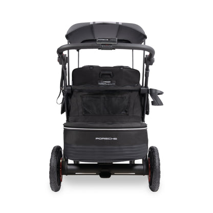 WonderFold L4 Quad (4 Seater) Stroller Wagon with Electric Wheels - Porsche