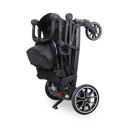WonderFold L4 Quad (4 Seater) Stroller Wagon with Electric Wheels - Porsche
