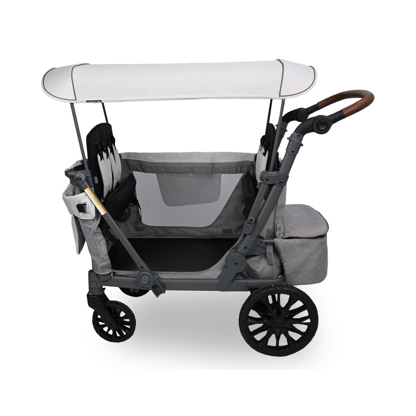 WonderFold L4 Quad (4 Seater) Stroller Wagon - Gray