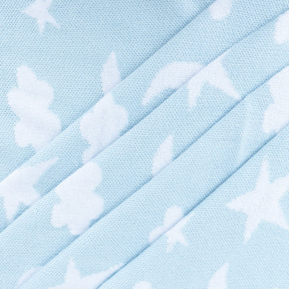 Viverano Organics Moon & Stars Dream Organic Baby Jacquard Knit Blanket - Baby Blue, One Size