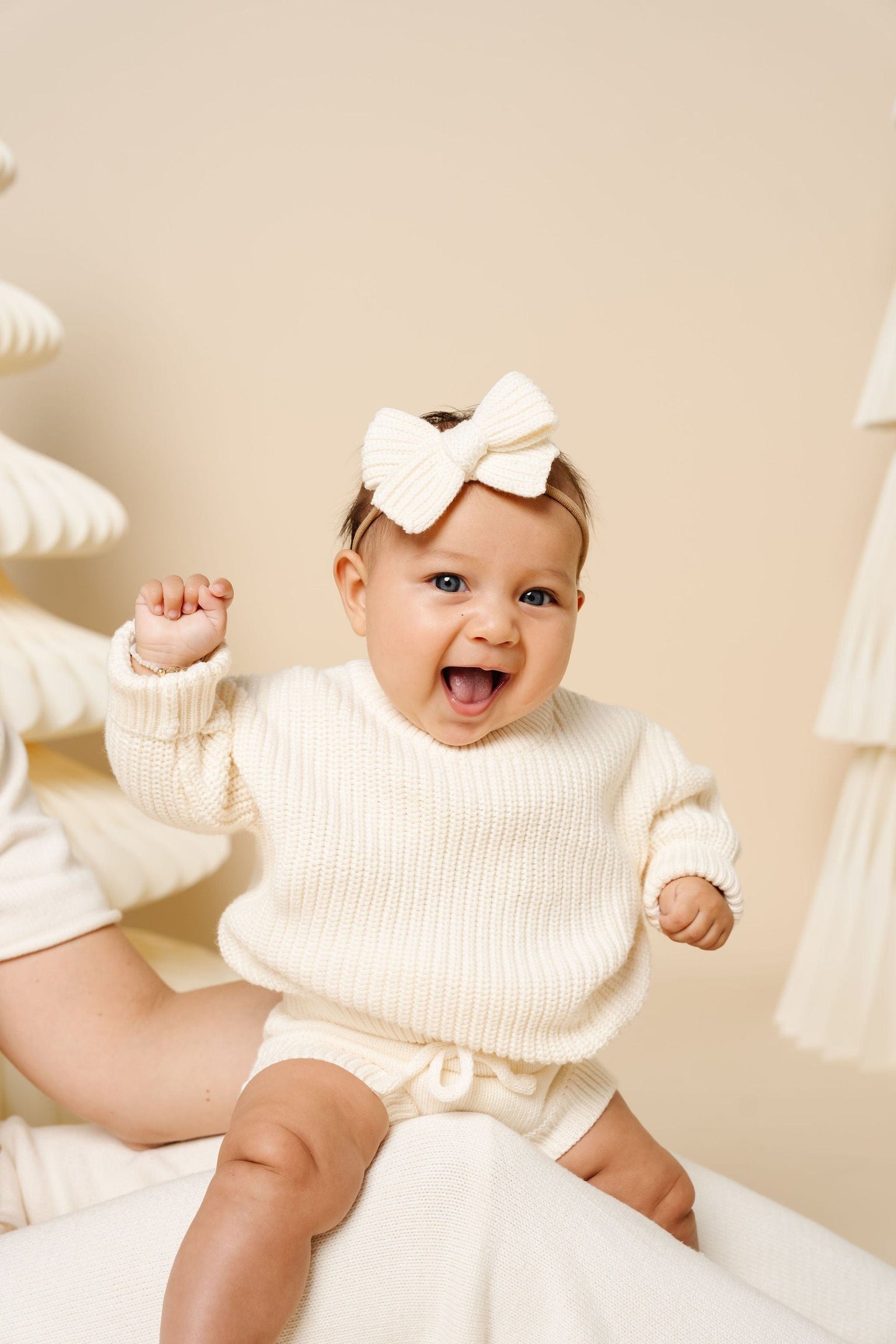 Lou Lou & Company Knit Chunky Sweater - Ivory, Newborn-3 Month
