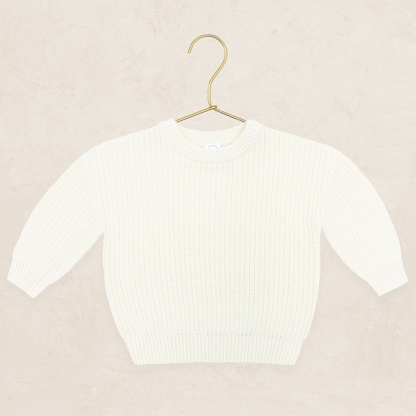 Lou Lou & Company Knit Chunky Sweater - Ivory, Newborn-3 Month