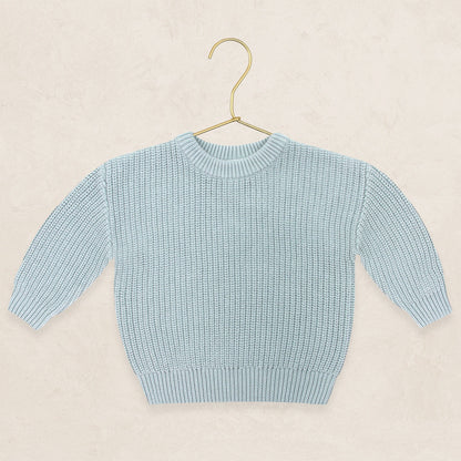 Lou Lou & Company Knit Chunky Sweater - Steele, 6-12 Month