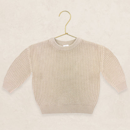Lou Lou & Company Knit Chunky Sweater - Tan, 3-6 Month