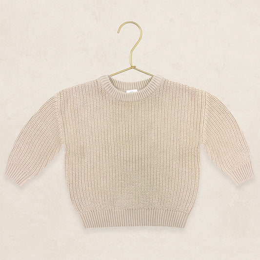 Lou Lou & Company Knit Chunky Sweater - Tan, 6-12 Month