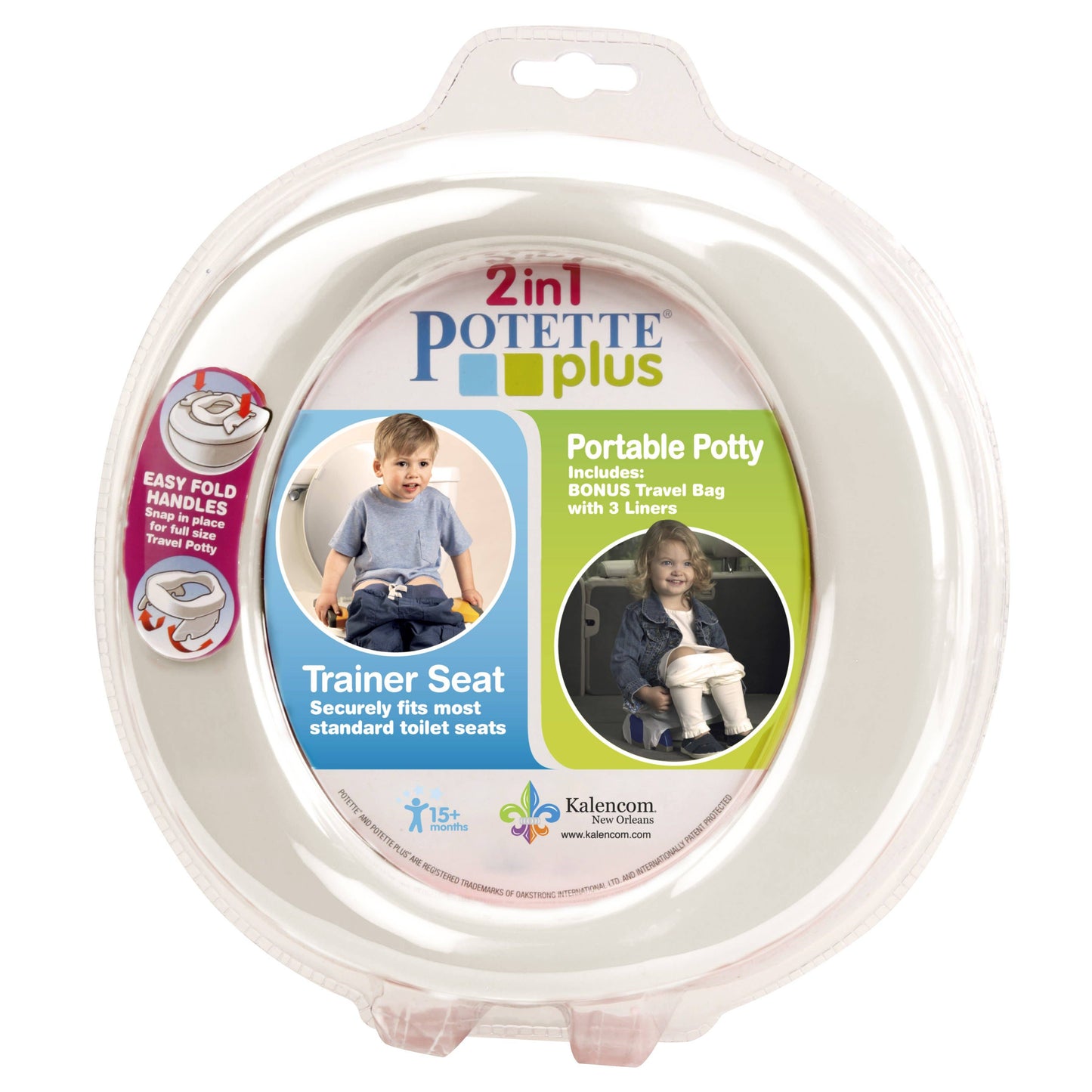 Potette Plus 2-in-1 Portable Potty - White