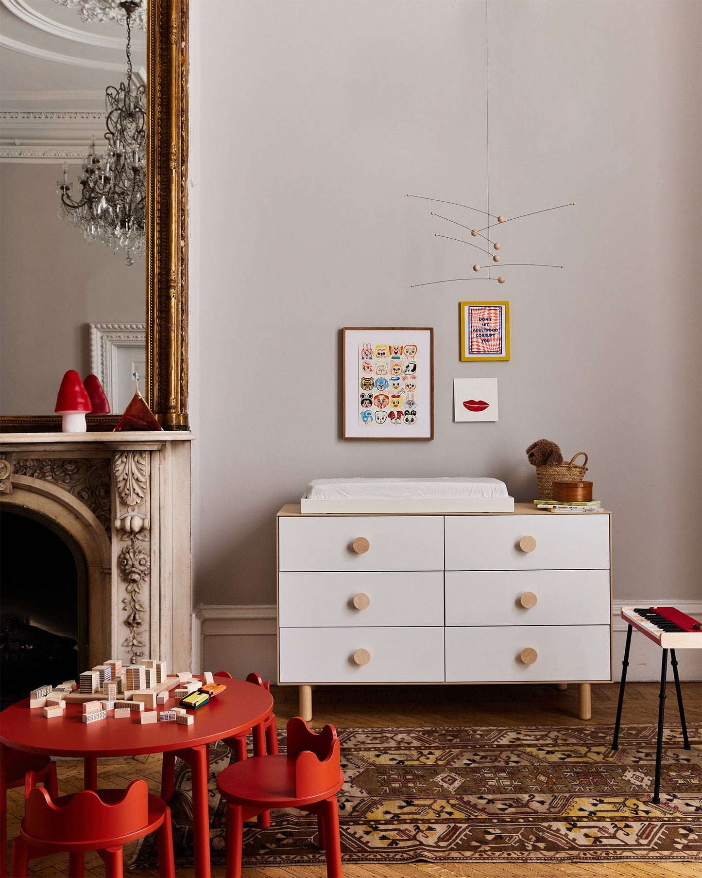 Oeuf Dot 6 Drawer Dresser - Birch - 2M6D-M-01