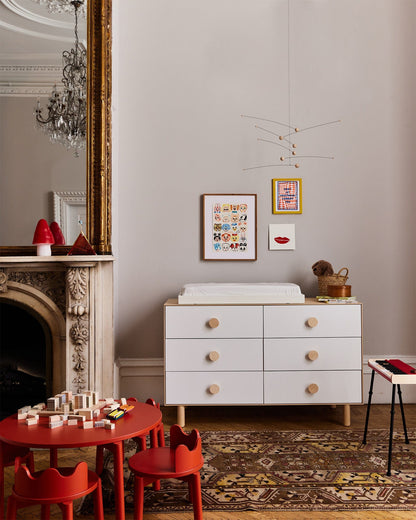 Oeuf Dot 6 Drawer Dresser - Birch - 2M6D-M-01