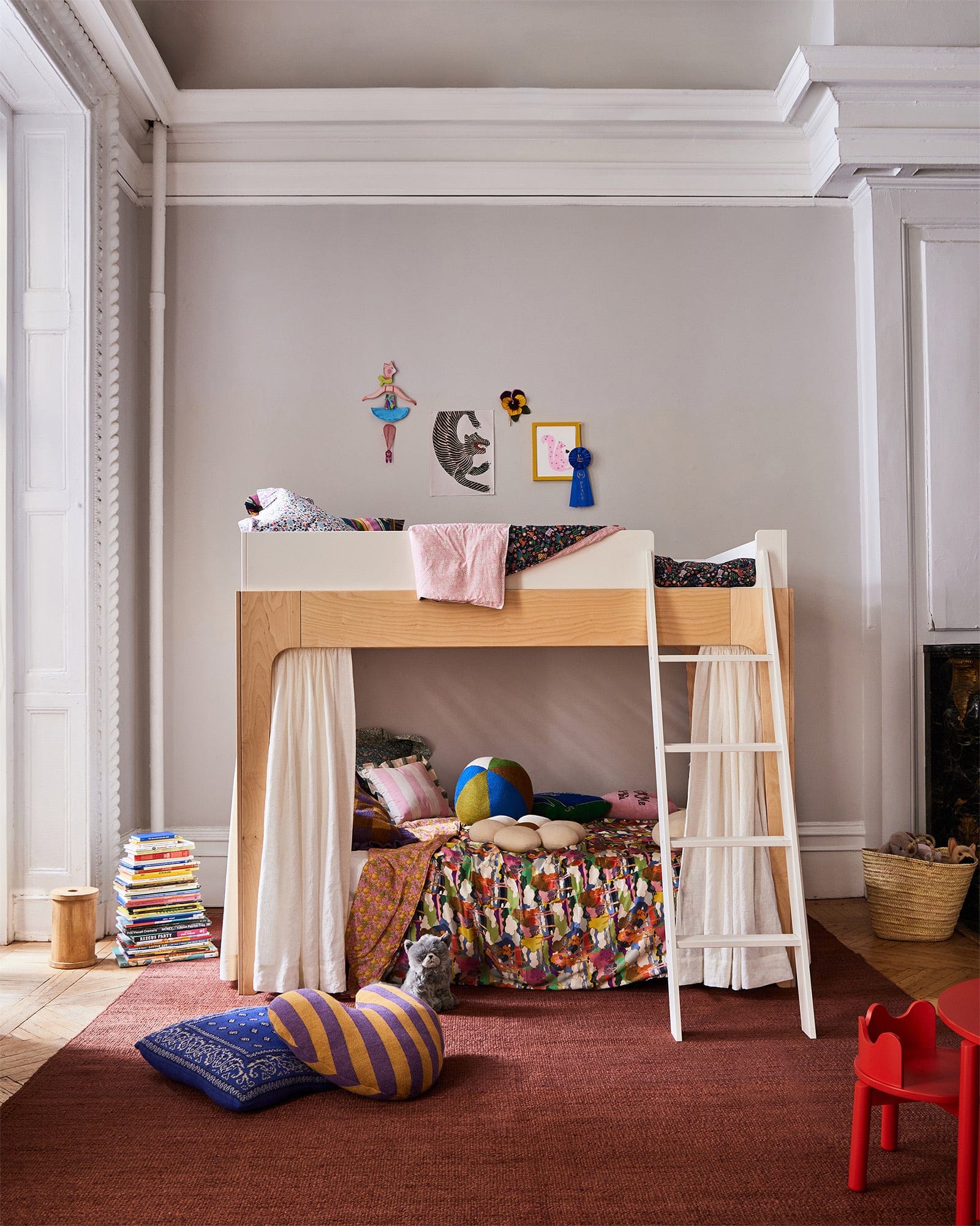 Oeuf Perch Full Size Bunk Bed - Birch - 2PFBB01