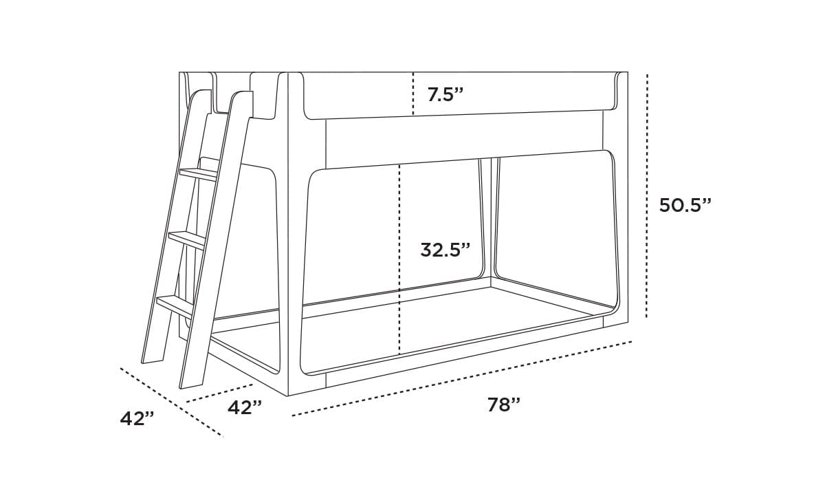 Oeuf Perch Nest Bed - Birch - 2PNB01