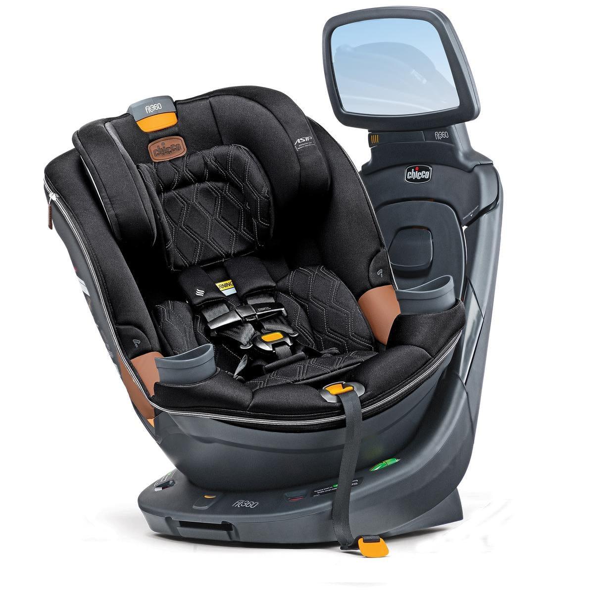 Chicco OPEN BOX Fit360 Zip ClearTex Rotating Convertible Car Seat - Jet