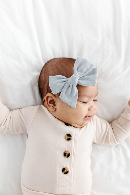 Lou Lou & Company Classic Bow Headband - Dove (Large)