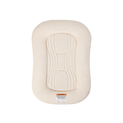 Snuggle Me organic cotton infant lounger in cream
