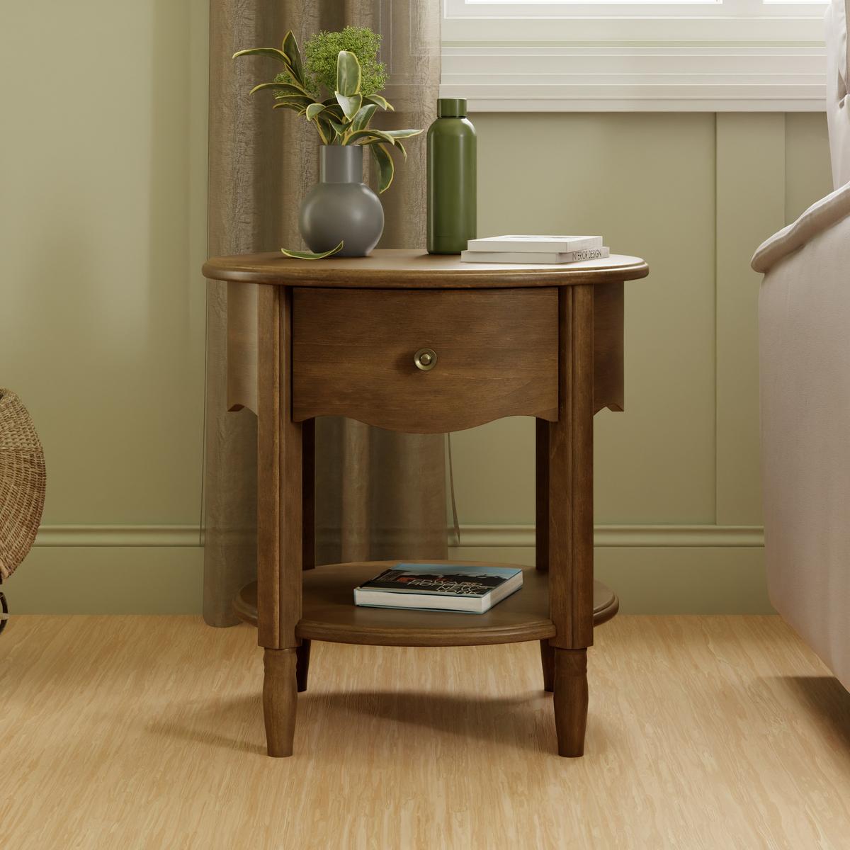 Namesake Liberty Assembled Nightstand - Natural Walnut