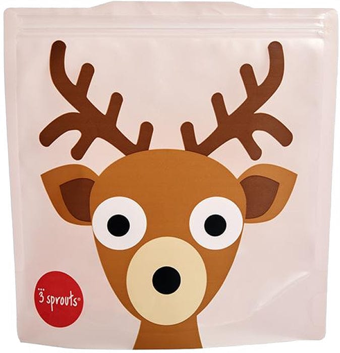 3 Sprouts Sandwich Bag, 2 Pack - Deer