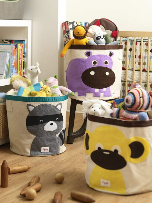 3 Sprouts Storage Bin - Hippo Purple - UBNHIP