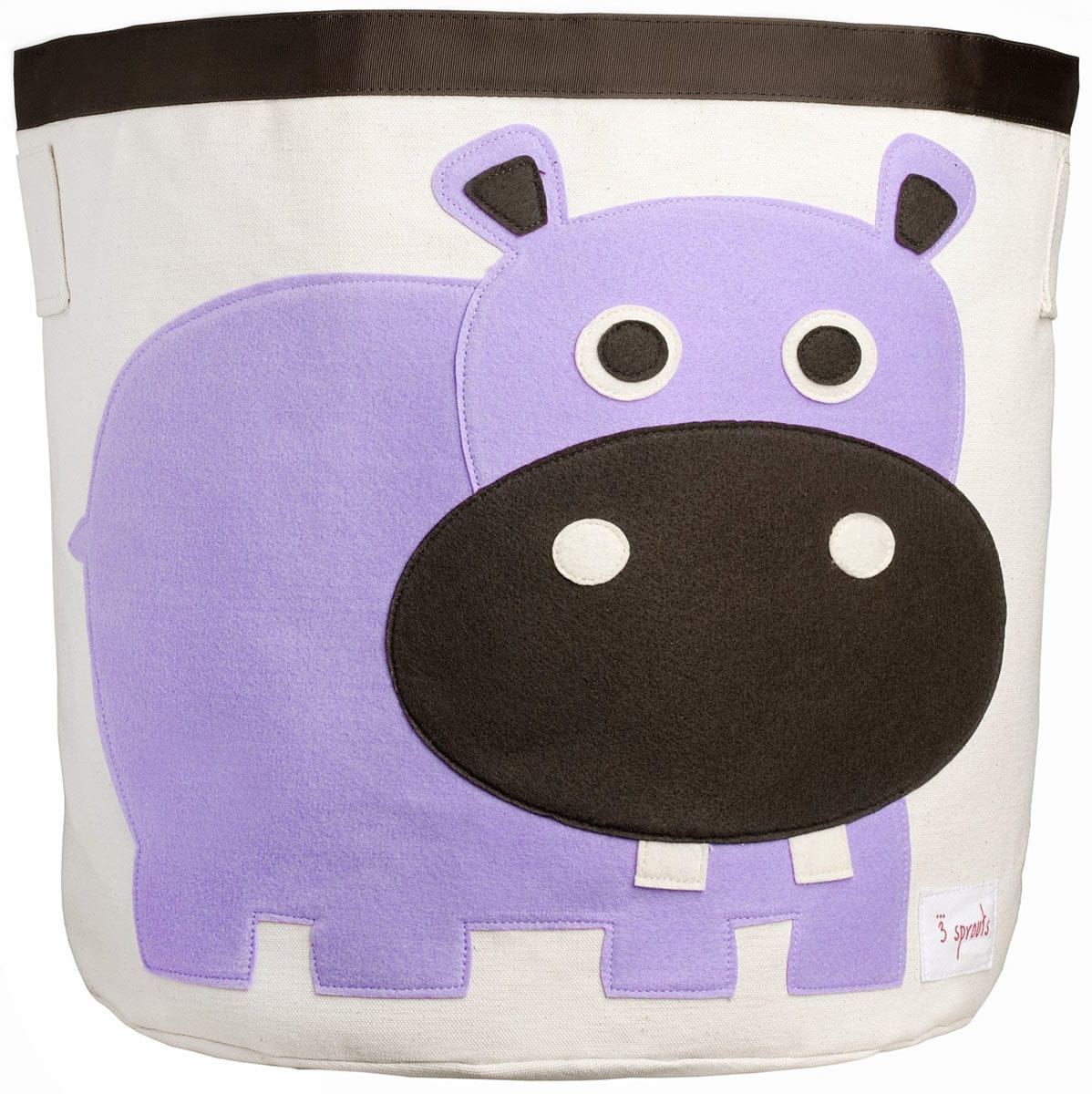 3 Sprouts Storage Bin - Hippo Purple - UBNHIP