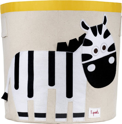 3 Sprouts Storage Bin - Zebra White & Black - UBNZEB