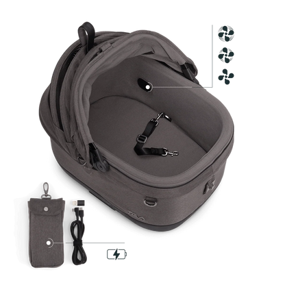 Tavo Pets Maeve iso5X Wind Pet Car Seat - Ashen