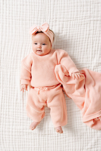 Lou Lou & Company Knit Chunky Sweater - Ballet, 6-12 Month
