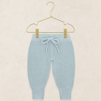 Lou Lou & Company Knit Jogger Pant - Steele, 6-12 Month