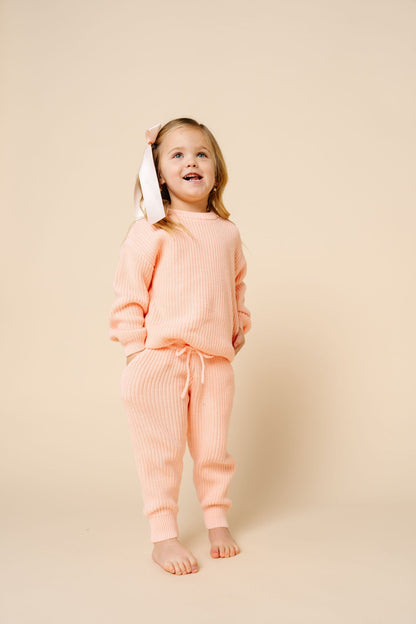 Lou Lou & Company Knit Jogger Pant - Ballet, 3-6 Month