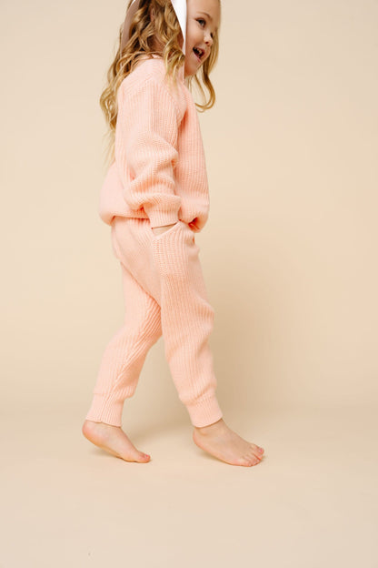 Lou Lou & Company Knit Jogger Pant - Ballet, 6-12 Month