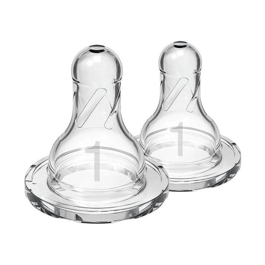 Dr. Brown's Level-1 Standard Neck Nipple, 2-Pack - 302-P3