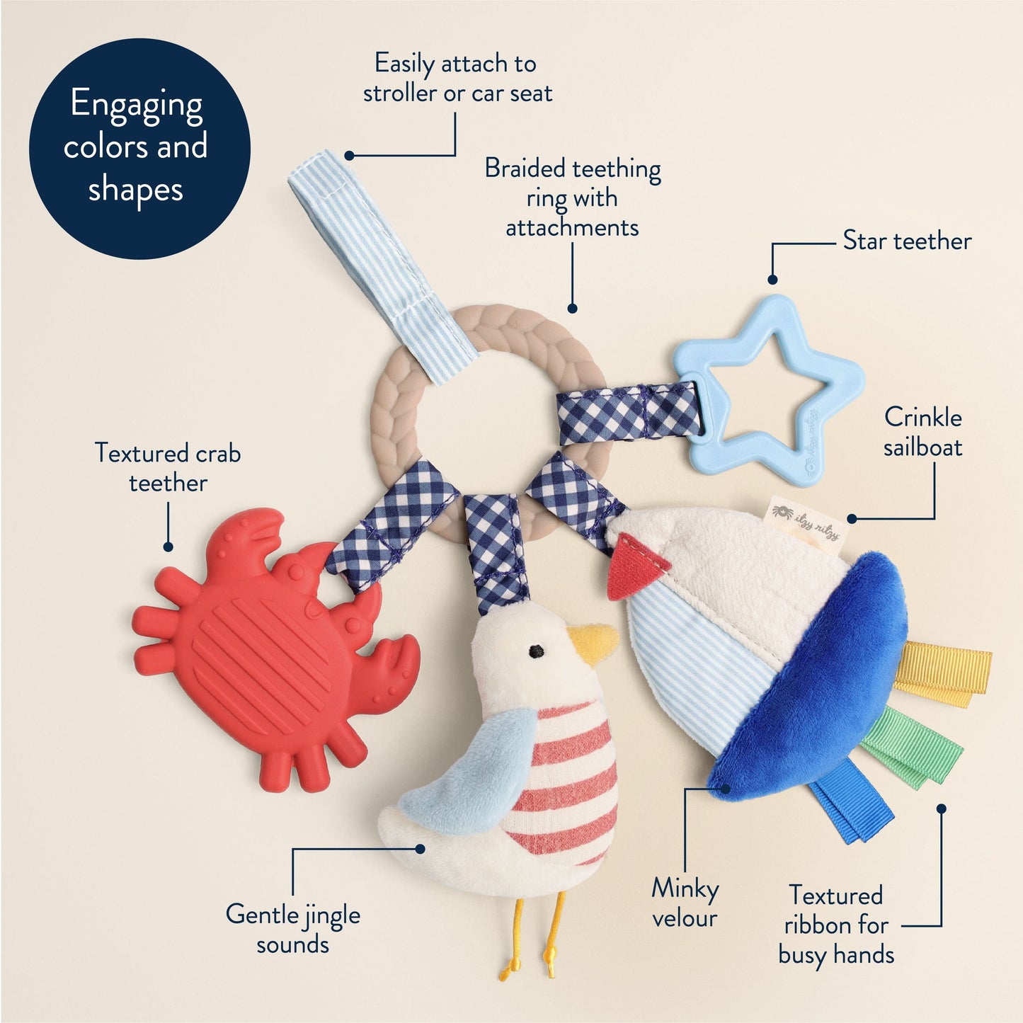 Itzy Ritzy Nautical Bitzy Busy Ring
