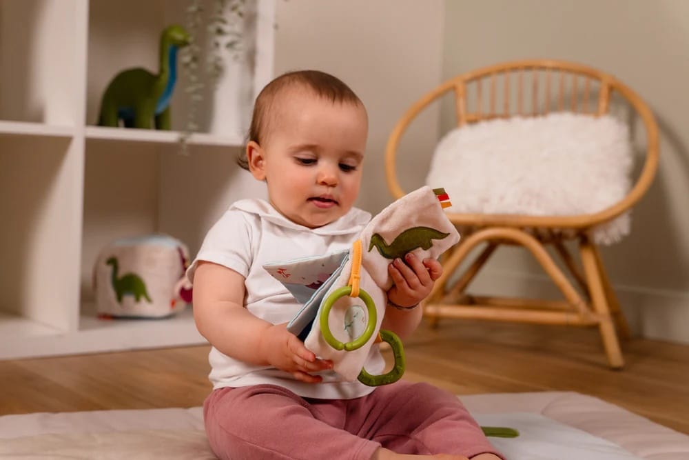 Little Big Friends Soft Baby Book - Dino - Image 3