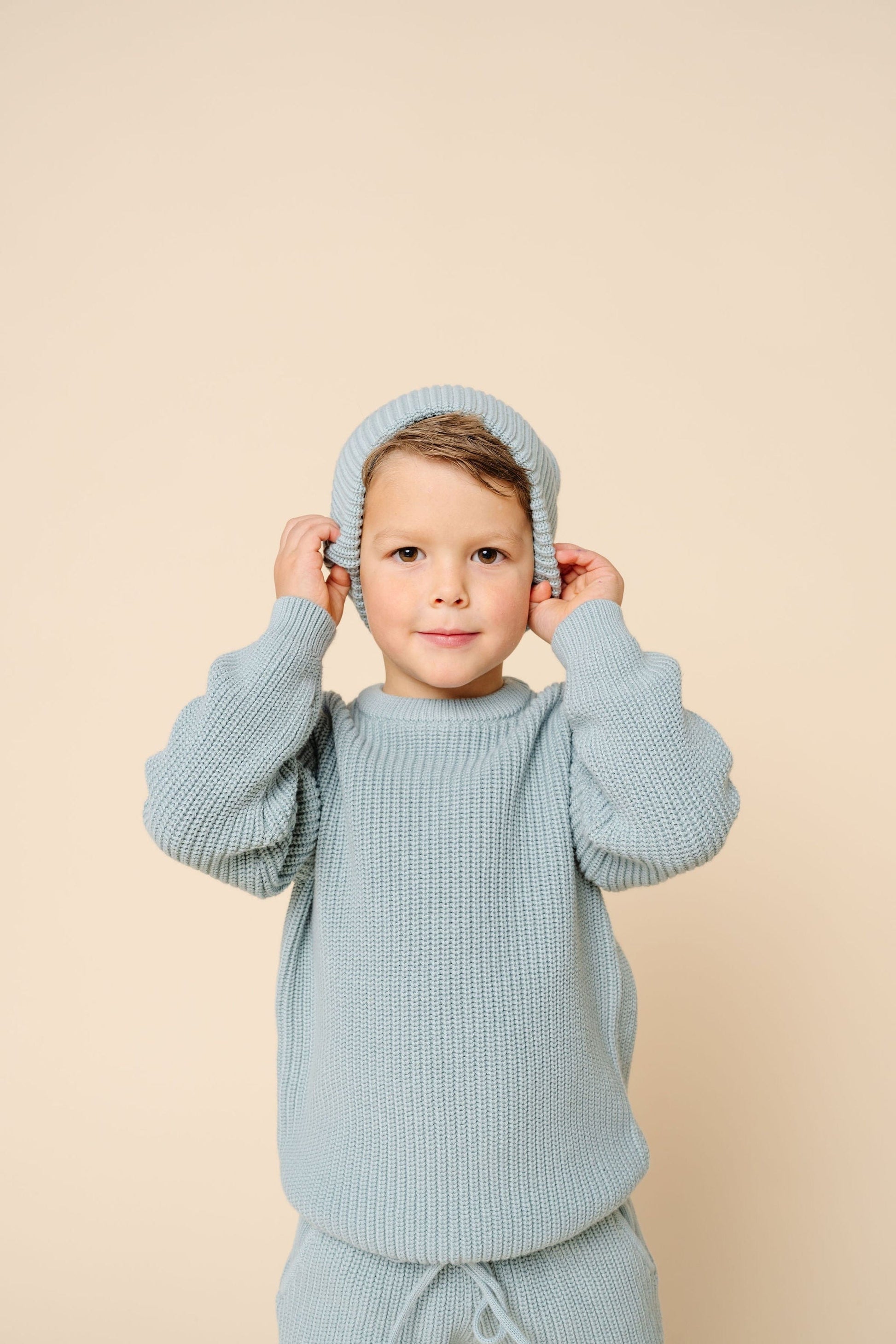 Lou Lou & Company Knit Beanie - Steele, Toddler